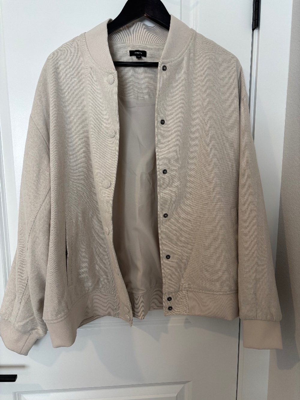 Express Women's beige bomber jacket